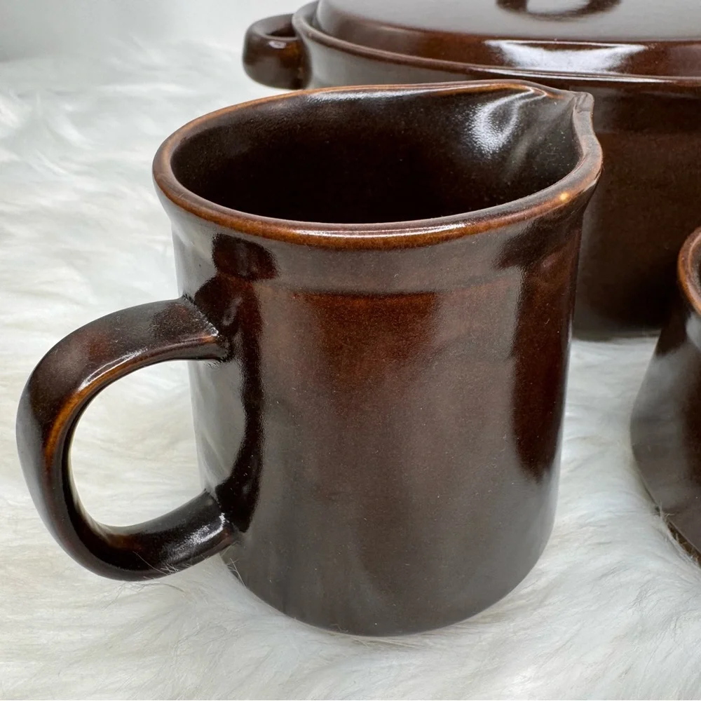 Vintage 1960’s Aztec Stoneware Japan Glazed Pottery Set